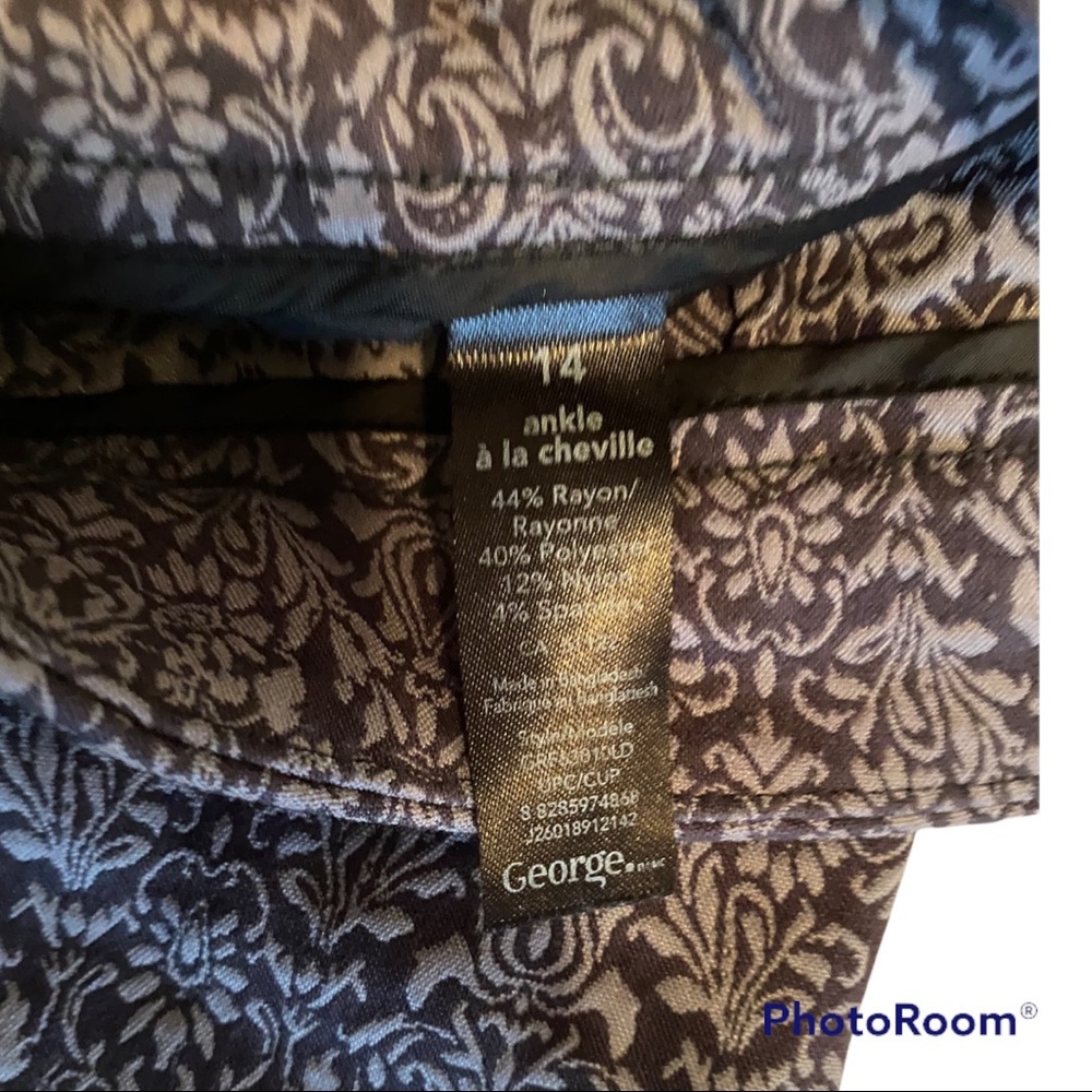 George Plus Size Patterned Pants – Size 14 (US) - Picture 7 of 7